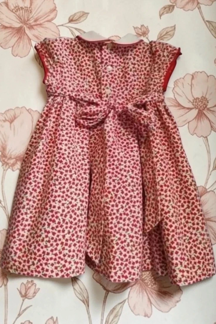 Robe vintage à fleurs pour fille T2 🎀 Robe classique pour enfant 🎀 Vestido niña clásico vintage – photo 2